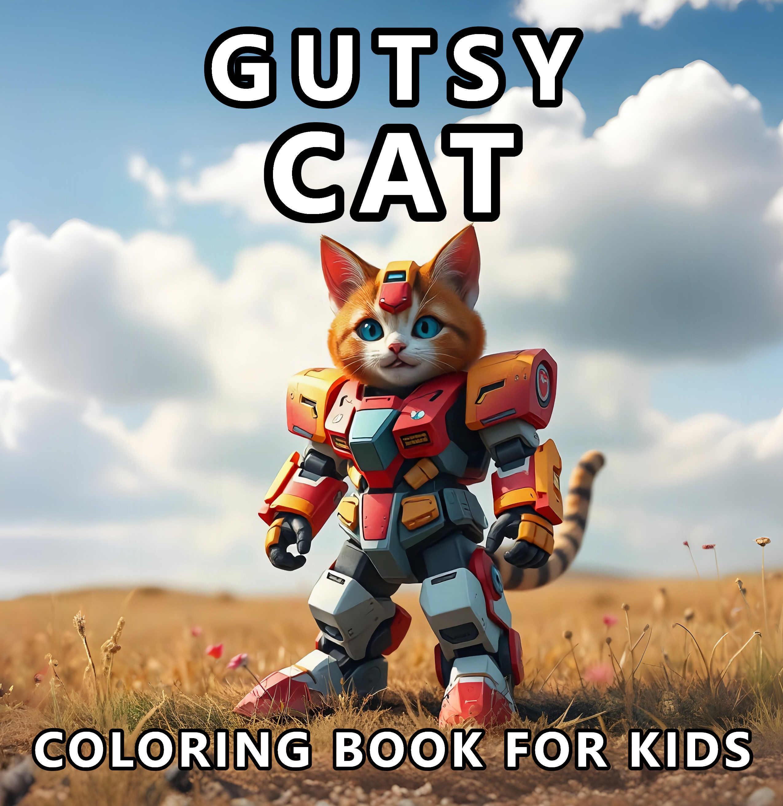 Cat coloring book for kids